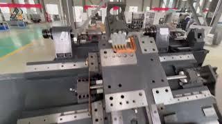 Internal structure of CNC lathe machine frame