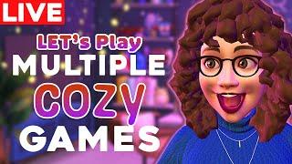 LIVE - Playing Multiple COZY GAMES! - VTuber