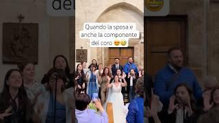 #bride and #singer ️ #reaction #marriage #surprise #couples #wedding #church #singing #celebration
