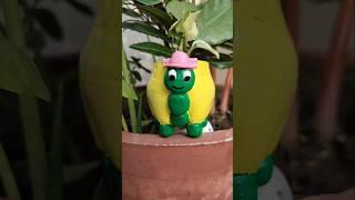 Recycle Plastic Bottles into Cute Planter || DIY Planter #diy #garden #plants #craft #shorts