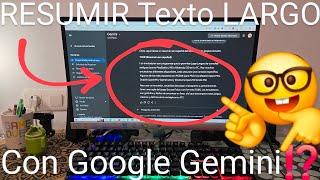 Make a long text summary google gemini