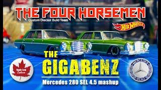 Hot Wheels '72 Mercedes Benz 280 SEL 4.5 (309) Four Horsemen 2 car mashup