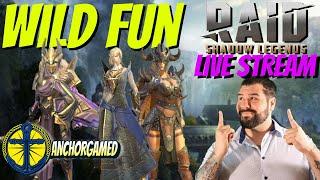 Wild fun! AnchorGamed and Raid Shadow Legends Live stream