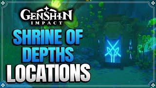 All Fontaine Hydro Shrine Of Depths Locations Part 1 + How to get Keys |【Genshin Impact】