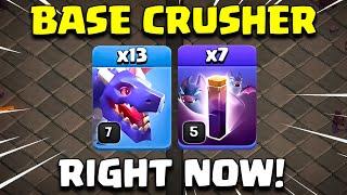 13 x Dragons + Bats Spell = Right Now!! TH12 Attack Strategy Clash of Clans