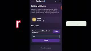 Critical Mistakes | Tapswap Code | Avoid These Critical Mistakes Every New Entrepreneur Makes