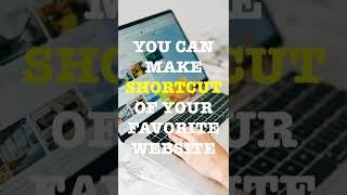 how to make shortcut of website on desktop