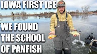 IOWA FIRST ICE | WE FOUND THE SCHOOL OF PANFISH