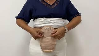 Cuidado de la ostomía: Cómo aplicar la bolsa abierta con ventana de visualización de Convatec