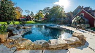 Irregular Granite Paver Pool Hardscape