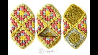 Crochet socks, slippers - tutorial