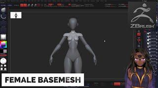 Zbrush Sculpt Speedsculpt tutorial : Female Base Mesh