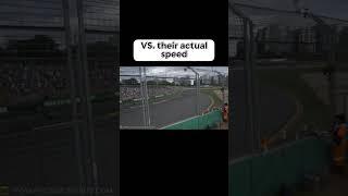 The actual speed of an F1 car #formula1driver