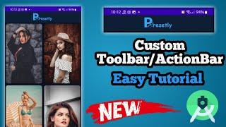 How to create custom ActionBar or Toolbar | Android studio