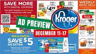 *Self-Care Event* Kroger Ad Preview for 12/11-12/17 | NEW 5x Digital Coupon Sale & MORE!