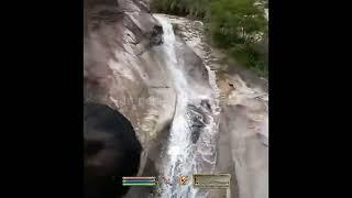 Eastern NPC Ragdolls Down Waterfall - Oblivion NPC