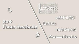 30+ fonts aesthetic||dafont -part 1