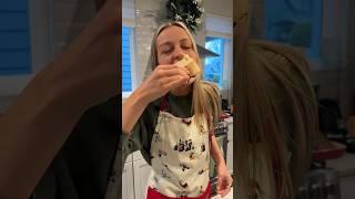 I woke up at 5am to make cinnamon rolls on Christmas  #shorts
