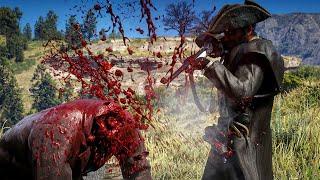 Red Dead Redemption 2 - Funniest Fails & Brutal Moments Euphoria Ragdolls Vol 1