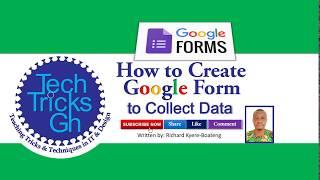 How to Create Google Form to Collect Data