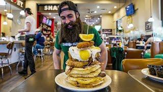 MAX AND LOUIE'S ALL AMERICAN BREAKFAST STACK CHALLENGE | TEXAS EP.7 | BeardMeatsFood