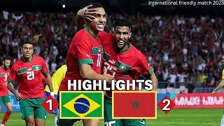 Morocco vs Brazil 2-1 | International friendly 2023 | Extended Highlights & All Goals