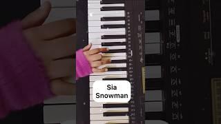 Snowman - Sia (Piano Tutorial) #shorts #youtubeshorts #christmas