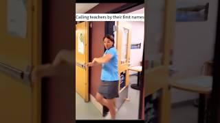 Call the teacher’s full name and see his reaction #music #funny #funnyvideo #reaction #teacher