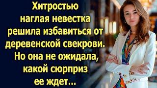 Наглая невестка решила спровадить деревенскую свекровь. Но она не ожидала какой сюрприз ее ждет