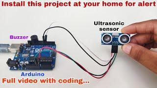 Ultrasonic sensor and buzzer project, Thief alert project,Inspire award project,hr robotics