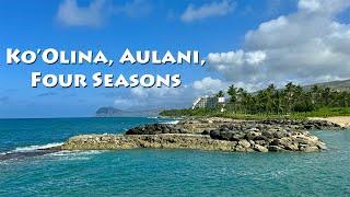 Ko'Olina Lagoons / Marriott Beach Club / Aulani Resort/ Four Seasons - Walking Tour - Oahu 2024