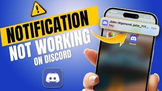 How to Fix Discord Notification Not Working on iPhone | Not getting Discord notifications