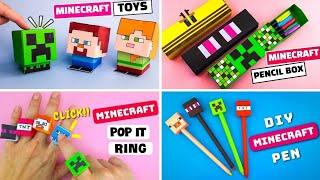 4 BEST Minecraft Paper Crafts | Cool Origami MINECRAFT