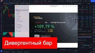 Дивергентный бар | +109% за несколько часов | Торговый хаос