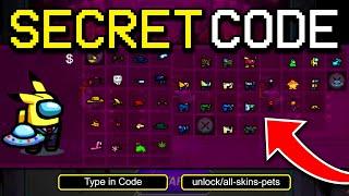 SECRET CODE TO UNLOCK CUSTOM SKINS, PETS & HATS FOR FREE IN AMONG US! (iOS/ANDROID/PC)