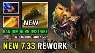 NEW 7.33 Scepter Rework Random Burrowstrike Sand King Brutal AoE Dot Per Second EZ Mid Dota 2