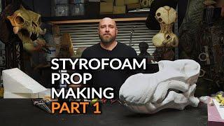 Styrofoam Prop Making Part 1: Designing, Carving & Texturing - PREVIEW