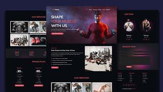 How To Make A Responsive Gym/Fitness Website Design Using HTML - CSS - JAVASCRIPT