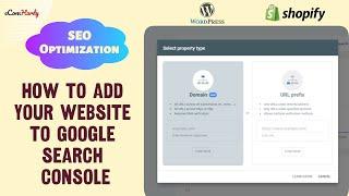 How to add your Shopify or wordpress website to Google search console (URL Prefix Method)- eComHardy