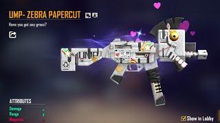 MAX EXCLUSIVE LOGIN FOR FREE GUNS IN FREE FIRE | UMP - ZEBRA PAPERCUT | PART - 2 | PRODYUT GAMER