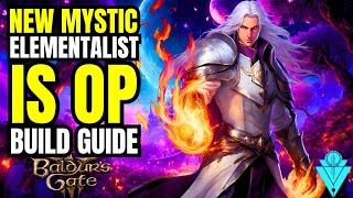 Baldurs Gate 3 GOD Tier Build New Class Mystic Elemental Wizard Build!