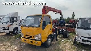 Japanese Isuzu truck mounted 3 ton Sany Palfinger Crane