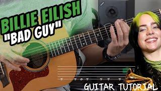 Billie Eilish "BAD GUY" Guitar Tutorial EASY! (Beginner Guitar Lesson)