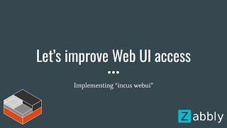 Let's simplify Web UI access