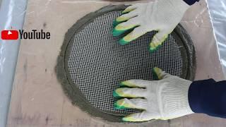 Planter of cement.  how to do planter for the garden.