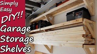 DIY Garage Storage Shelves