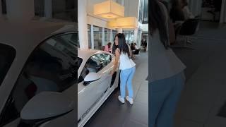 MY BRAND NEW PORSCHE CAME WITH FOOD!! #food #shorts #cars #porsche