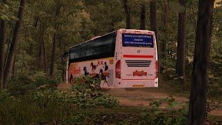 ShivShahi bus driving in forest | Euro truck simulator 2 | Indian Volvo bus mod