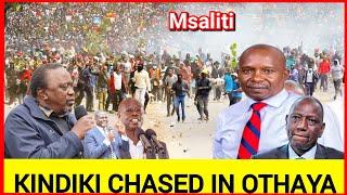 Toka hapa Msaliti! Kindiki heckled and chased in Othaya by angry residents after attacking Gachagua