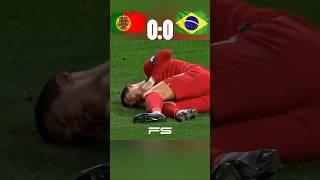 The day Ronaldo destroyed Neymar | Brazil vs Portugal is Ronaldo injury  || #football #shorts #cr7